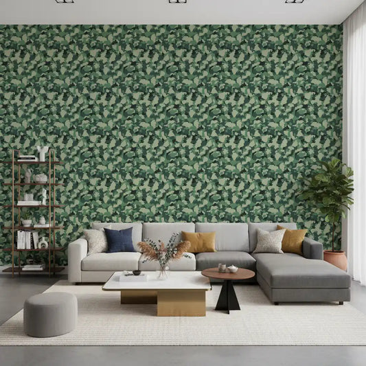 Abstract Forest Camo Texture Wallpaper⁠