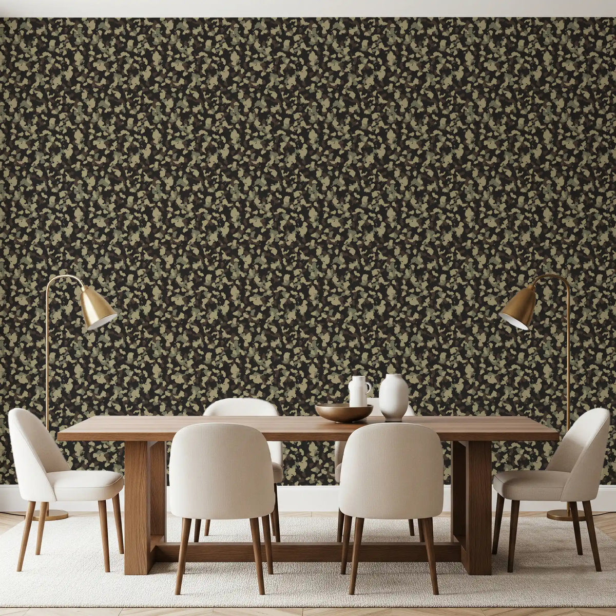 Tactical Forest Camouflage Pattern Wallpaper⁠