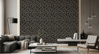 Muted Earthy Leaf Silhouette Wallpaper⁠