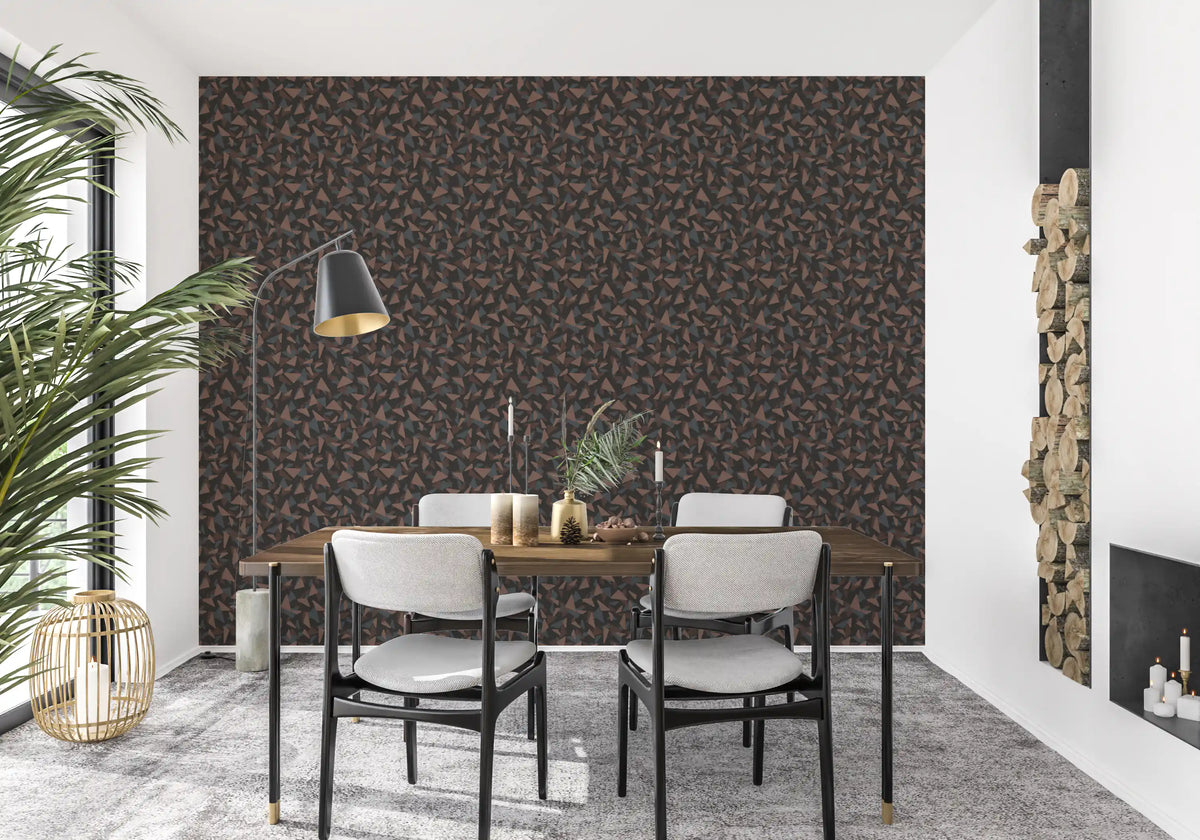 Abstract Geometric Triangle Mosaic Wallpaper⁠