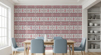 Minimalist Embroidered Folk Texture Wallpaper⁠