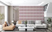 Minimalist Embroidered Folk Texture Wallpaper⁠