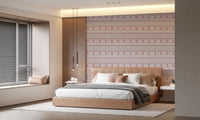 Geometric Folk Art Tile Pattern Wallpaper⁠