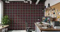 Heritage Folk Embroidery Motif Wallpaper⁠