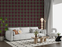 Heritage Folk Embroidery Motif Wallpaper⁠