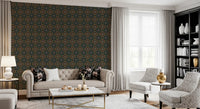Rustic Pixelated Cross Mural Wallpaper⁠