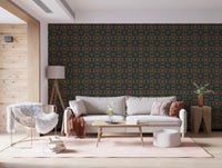 Rustic Pixelated Cross Mural Wallpaper⁠