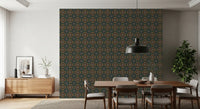 Rustic Pixelated Cross Mural Wallpaper⁠
