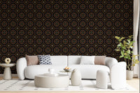 Geometric Cross-Stitch Rhythm Wallpaper⁠