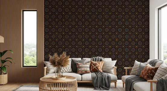 Geometric Cross-Stitch Rhythm Wallpaper⁠
