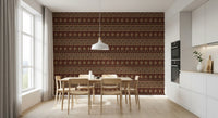 Earth Tone Tribal Stripe Wallpaper⁠