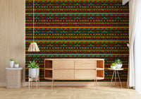Tribal Folk Geometric Pattern Wallpaper⁠