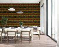 Tribal Folk Geometric Pattern Wallpaper⁠