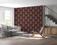 Tribal Mask Geometric Pattern Wallpaper⁠