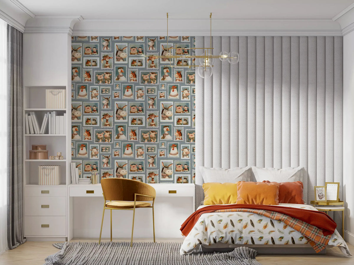 Whimsical Farm Portrait Gallery Rustic Farm Wallpaper⁠
