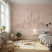 Castle Dreams – Faded Rose Wall Mural Wall Mural