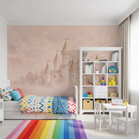 Castle Dreams – Faded Rose Wall Mural Wall Mural