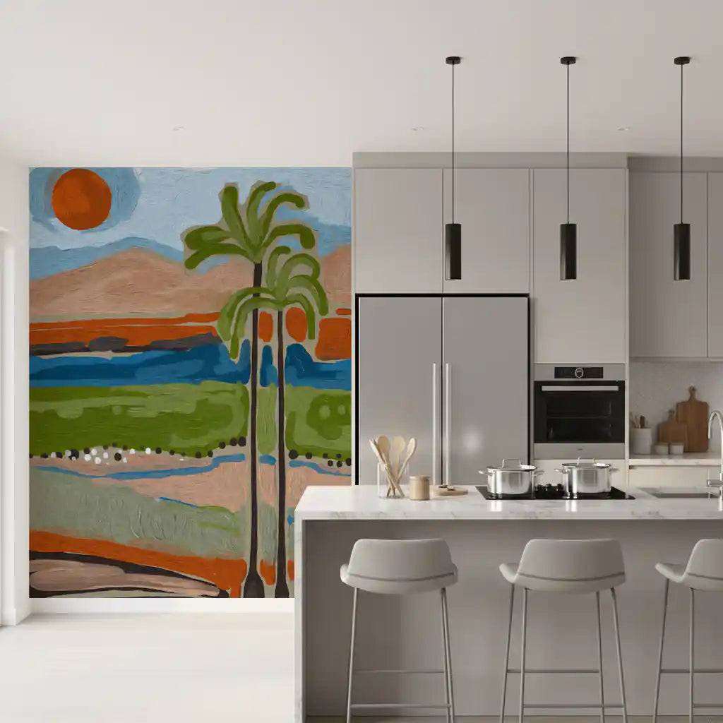 Sunlit Tropical Grove Mural Wall Mural
