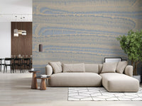 Serene Linear Waves Texture Wall Mural