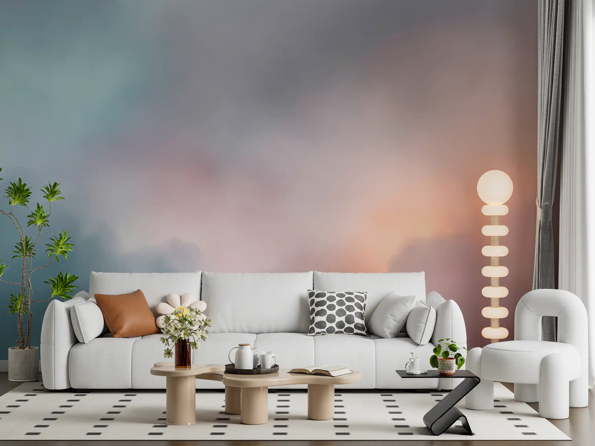 Ethereal Pastel Cloudscape Wall Mural
