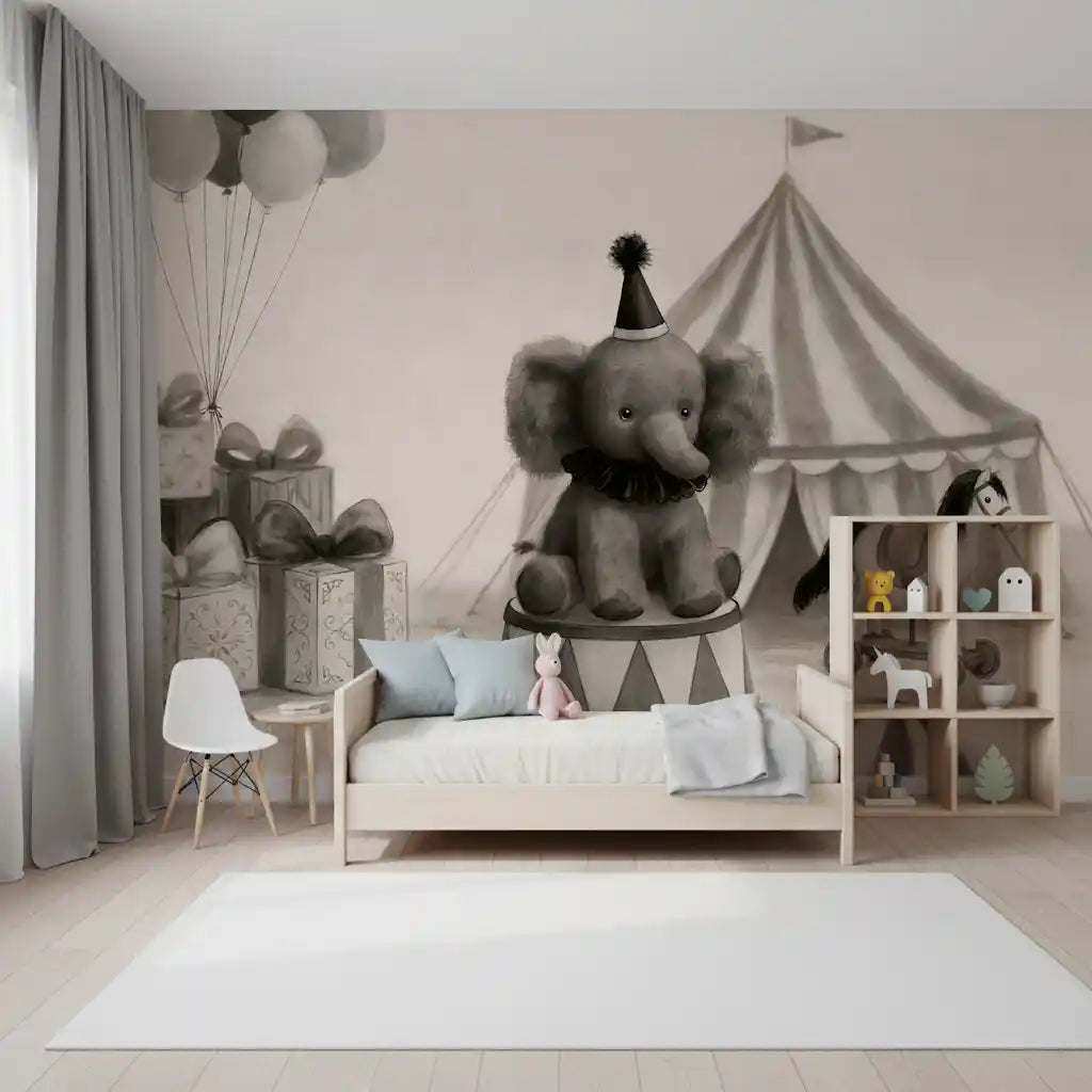 Circus Elephant Parade Wall Mural
