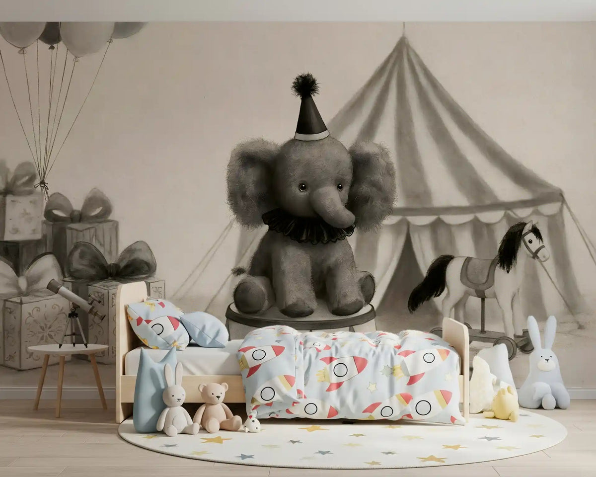 Circus Elephant Parade Wall Mural