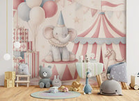 Little Circus Elephant Parade Wall Mural