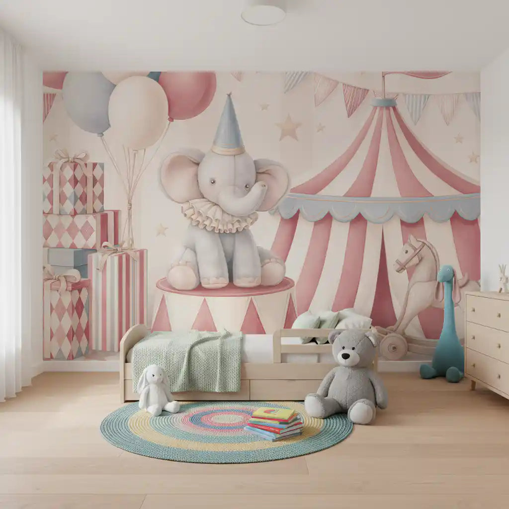 Little Circus Elephant Parade Wall Mural