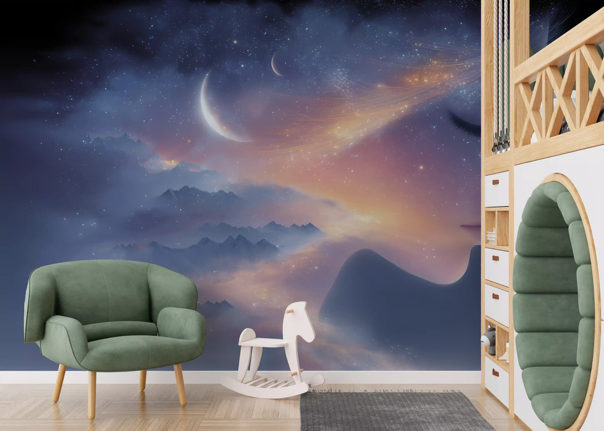 Celestial Dreamer Portrait Wall Mural