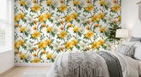 Sun-Kissed Golden Blossom Branches Wallpaper⁠