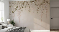 Minimalist Botanical Weeping Boughs Wall Mural