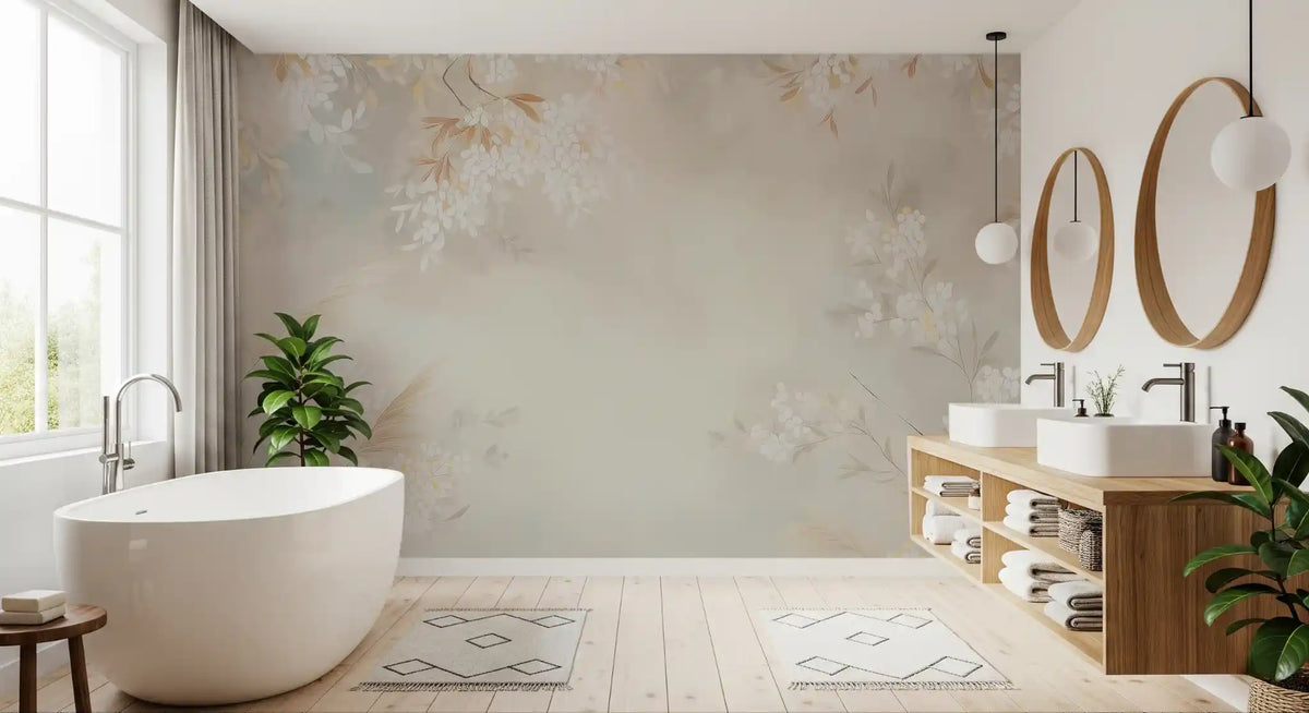 Minimalist Garden Drift Mural Wall Mural