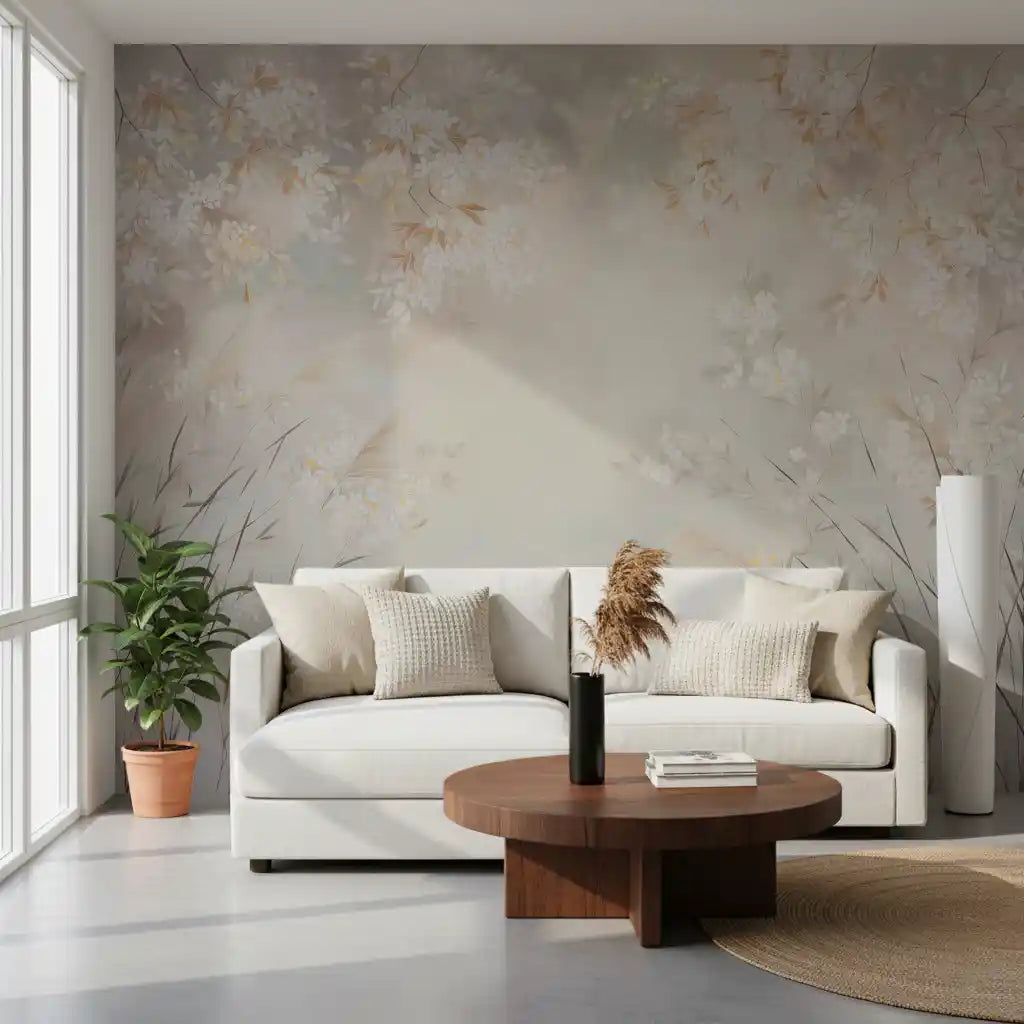 Minimalist Garden Drift Mural Wall Mural