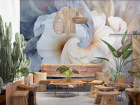 Floral Yin Yang Serenity Wall Mural