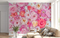 Petal Abundance Botanical Mosaic Wall Mural