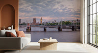 Thames Twilight Architectural Horizon Wall Mural