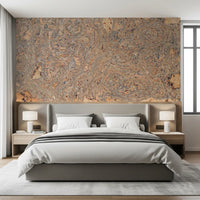 Organic Bark Swirls Wall Mural