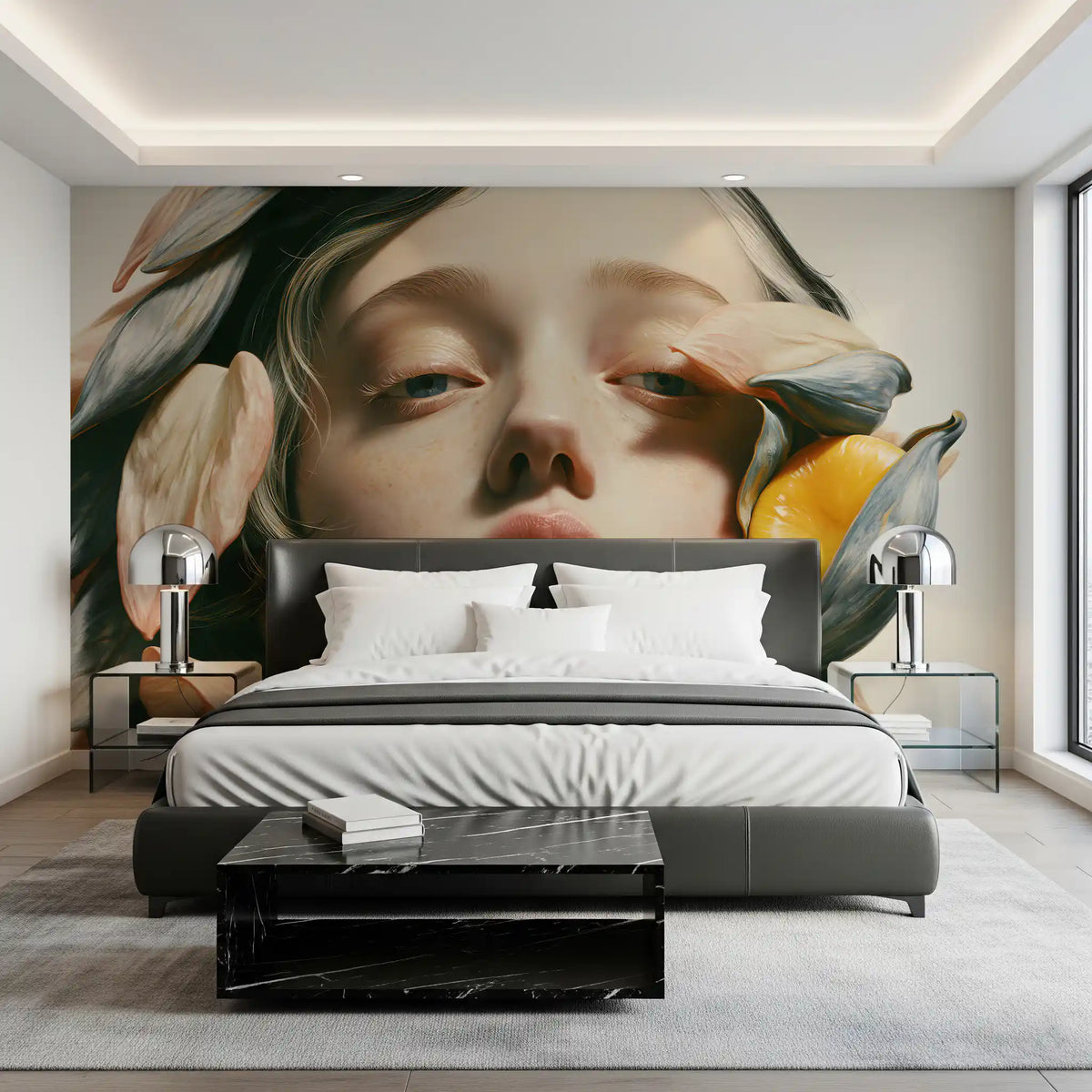 Botanical Portrait Study Wall Mural