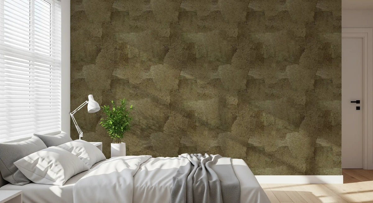 Torn Leather - Olive Gold Wallpaper⁠