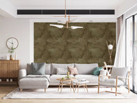 Torn Leather - Olive Gold Wallpaper⁠