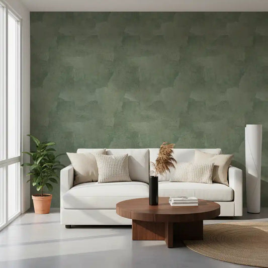 Torn Leather - Celadon Wallpaper⁠