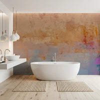 Sunset Horizon Brushstrokes Wall Mural