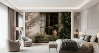 Rustic Ivy Framed Window Wall Mural