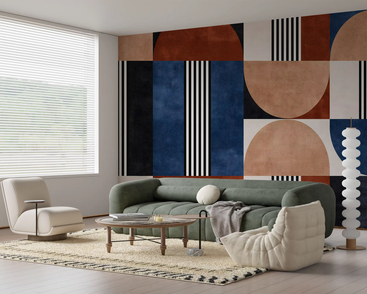 Modern Geometric Mosaic Wall Mural