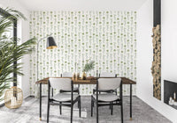 Minimalist Green Sprig Botanical Wallpaper⁠