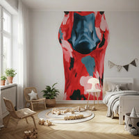 Abstract Painted Goose Portrait Wall Mural