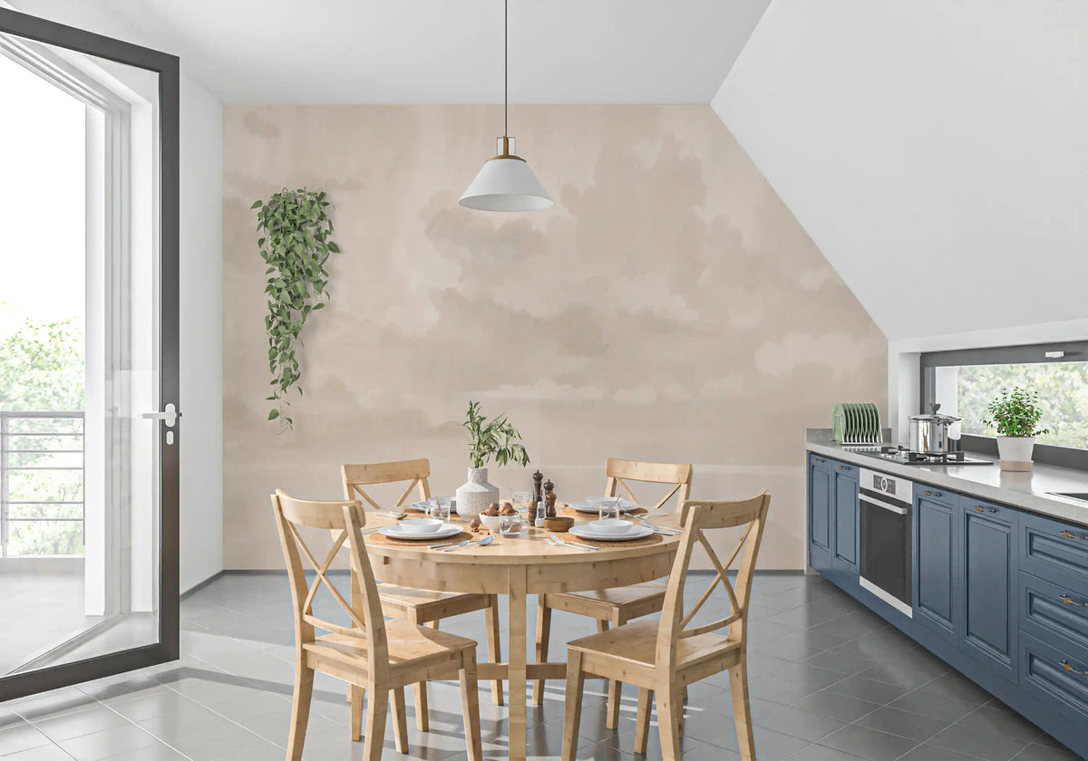 Velvet Smoke - Sand Wall Mural