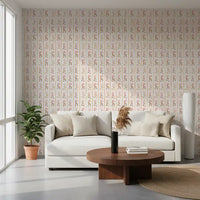Watercolor Blush Rose Stripe Wallpaper⁠