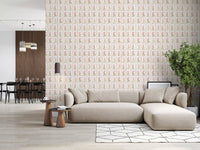 Watercolor Blush Rose Stripe Wallpaper⁠