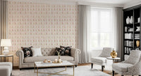 Watercolor Blush Rose Stripe Wallpaper⁠